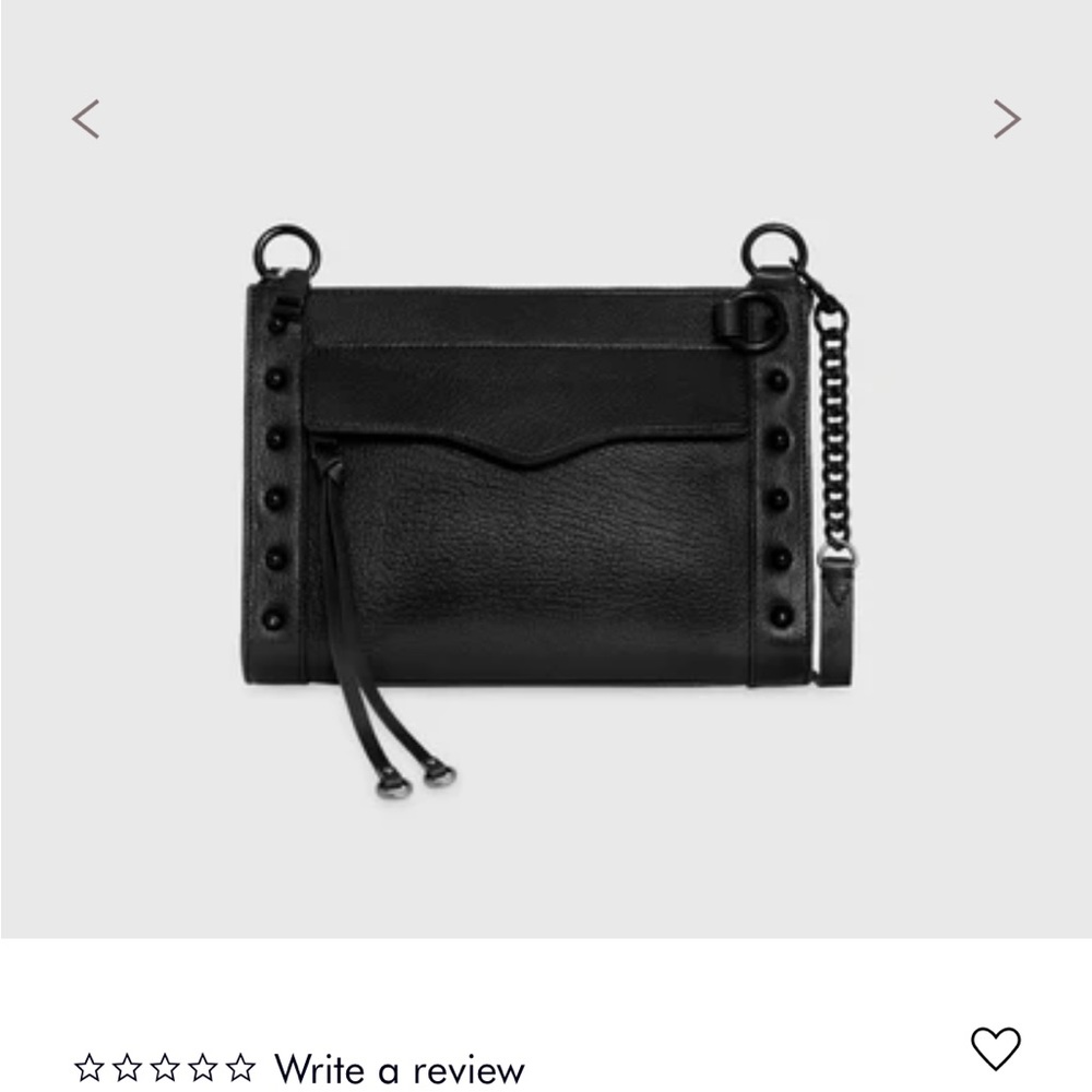 Rebecca Minkoff M.A.B crossbody black leather bag with studs